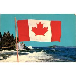 Canada's New Flag Postcard